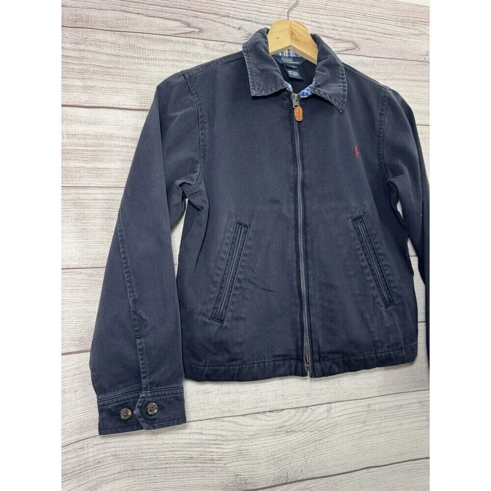 Boy’s/Kid’s Vintage Polo Ralph Lauren Full Zip Basic Jacket Size 8/10
